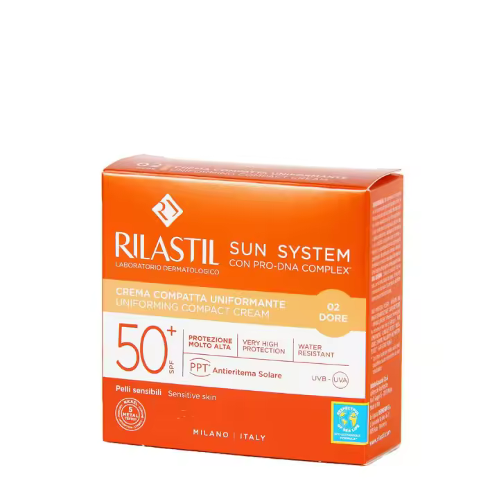Rilastil sun system compacto color dore spf50+ 10 gr - 1