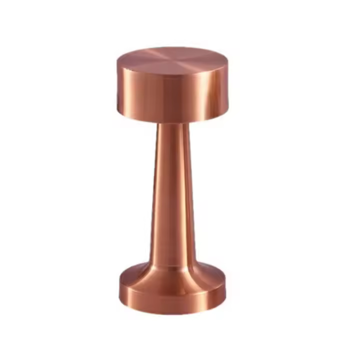 Lámpara De Mesa Retro Con Luz LED Recargable Toque Metálico Para Decoración De Bar Coffee Table Restaurante Luz Nocturna Para Dormitorio - 1