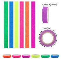 6pcs/set Cinta Adhesiva Gaffer Fluorescente Para Decoración De Hogar Y Manualidades DIY Reacciona Con Luz Negra Para Fotografía - details 8