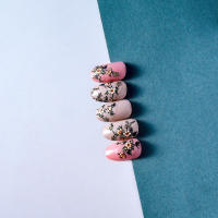 Pegatina De Uñas 3D Emboss Sunflower Retro 5D Adhesiva Para Primavera Decoración De Uñas Para Niñas Artículos De Belleza Para Uñas - details 5