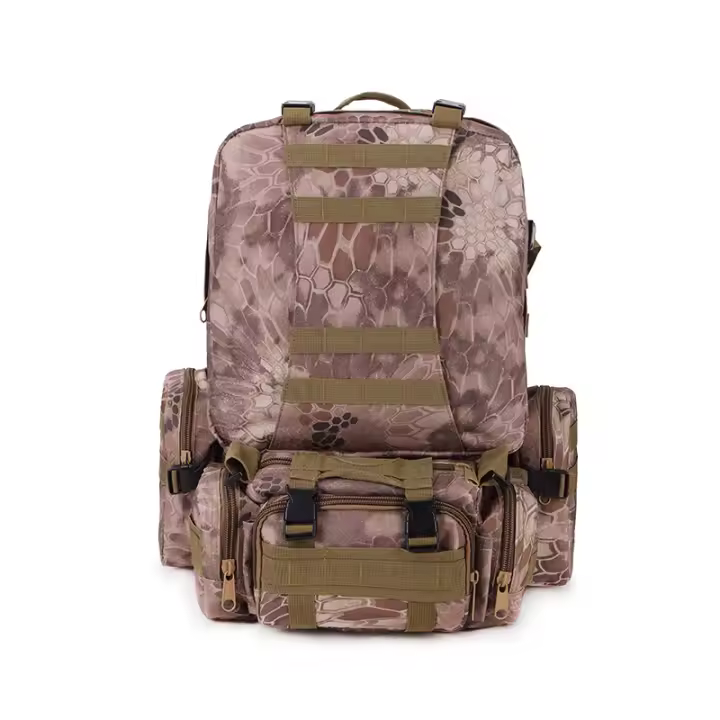 Mochara táctica combinada de gran capacidad, Bolsa de viaje para acampar, Deportos, Camuflaje Militar, senderismo, mochila para Exterior - 1