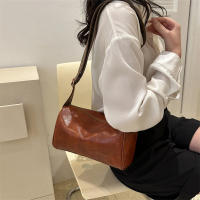 Bolso Bandolera De Cuero PU Vintage Para Mujer Pequeño Bolso De Mano Y Monedero Estilo Casual Viaje Decoración Sin Cierre De Cremallera - details 5