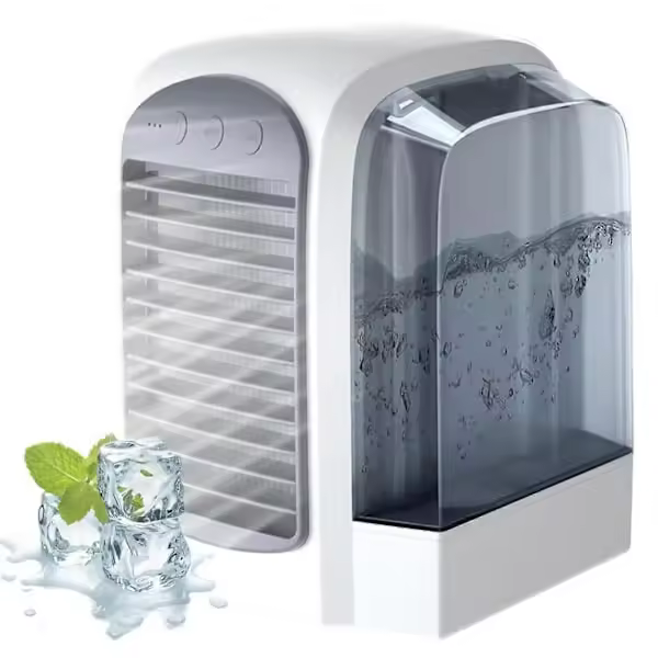 Refrigerador de Aire portátil, ventilador de escritorio personal recargable por USB, Silencioso para Oficina y dormitorio-JRZD - 1