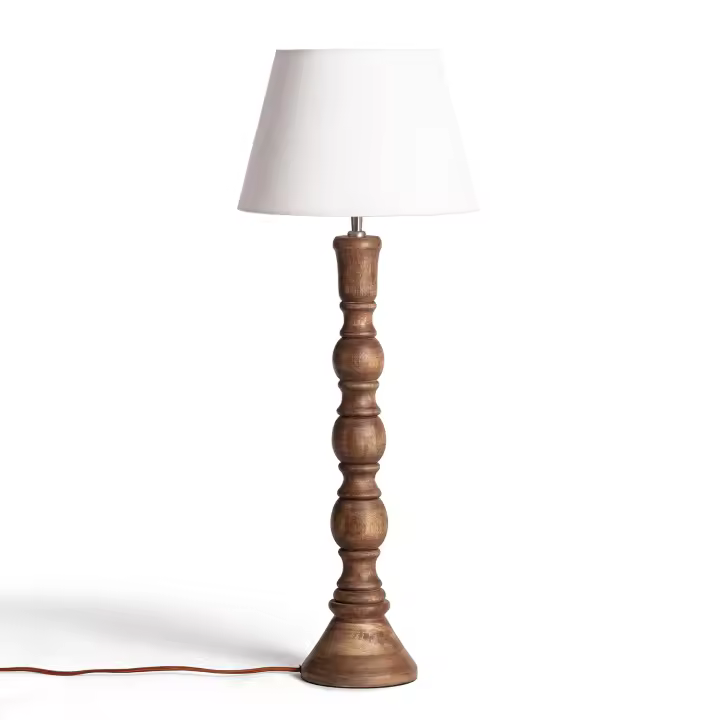Ledkia Lámpara de Mesa Madera Anand ILUZZIA Natural - 1