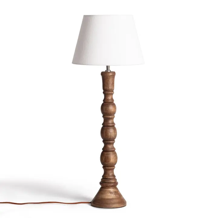Ledkia Lámpara de Mesa Madera Anand ILUZZIA Natural - 1