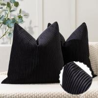 Cubierta De Cojín Suave De Veludo Con Patrón Rayado Para Decoración De Hogar Lujo Cubierta Decorativa Para Sofá Y Cama - details 16
