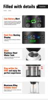 Cafetera Portátil Espresso con Calentamiento Rápido | USB-C | Máquina de Café Portátil Automática 3 en 1 muy fácil de usar | Ideal para Viajes, Oficina y Camping (PRO 80ML LED) - details 11