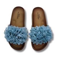 Sunsea Sandalia para mujer Pala con pompón floral con suela antideslizante - details 1