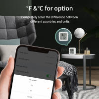Sensor De Temperatura Y Humedad Inteligente Tuya LCD Mini Termómetro Higrómetro Con Control Remoto Por App Para El Hogar - details 11