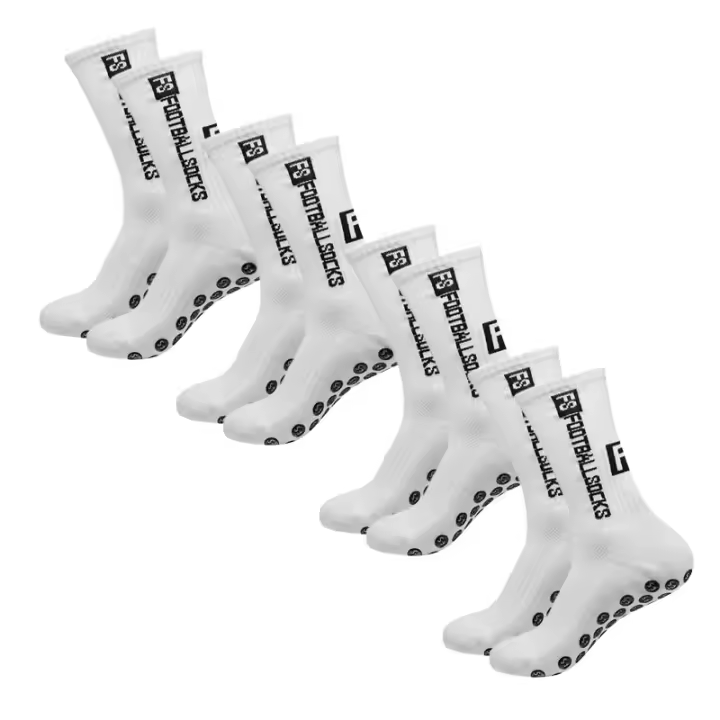 4 Pares De Calcetines De Fútbol Antideslizantes Para Hombres Calcetines Deportivos De Nylon Altura De Tubo Variable - 1