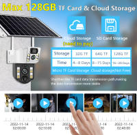 Cámara Solar 4G Con Doble Lente Y Visión Nocturna HD 8MP IP CCTV Vigilancia PTZ Detección De Humano Alarma Impermeable - details 17