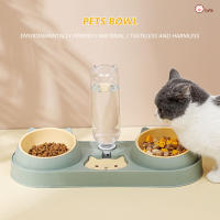Tazón Automático Para Gatos Con Fuente De Agua Alimentador De Alimento Para Perros Tazón Doble Con Soporte Elevado Para Beber Para Gatos - details 5
