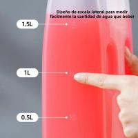 Botella De Jugo Para Nevera 2L a Prueba De Fugas Dispensador De Bebida Con Escala Para Té Frío Agua Café Leche - details 5