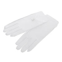 Guantes De Boda Elegantes Para Novia Con Lazo Accesorios De Boda Para Damas Guantes De Noche Formales De Encaje Rayón Talla Única - details 1