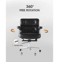 TY205B Dark Brown Robin Chair Genuine Leather Lobby Office Computer Chair Home and Office Chair Swivel Chair - details 14