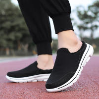 Zapatillas Casuales De Algodón Para Hombre Invierno Cómodas Y Cálidas Zapatillas De Casa Con Piel Media Botas De Nieve Suela EVA Zapatos Planos Suaves Talla Verdadera Para Adultos - details 30