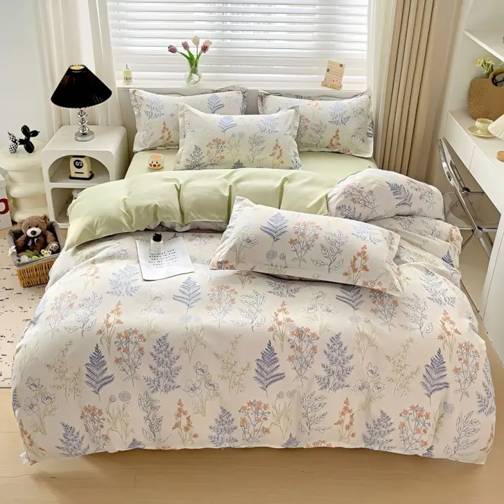 Juego de Funda Nórdica 4 Piezas de Algodón Alta Calidad Juego de Ropa de Cama- Dibujo Elegante - Varios Tamaños Disponibles - 1