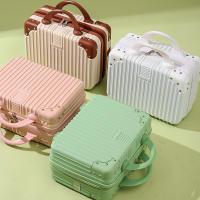 Maleta de Diseño para equipamiento de mano, Maleta para Mujer con contraste, equipamiento de embarque, Caja de Cosméticos de 14 pulgadas, Maleta Pequeña, mini Maleta de Recuerdo, Caja de contraseña pequeña y Ligera, caja de viaje - details 2