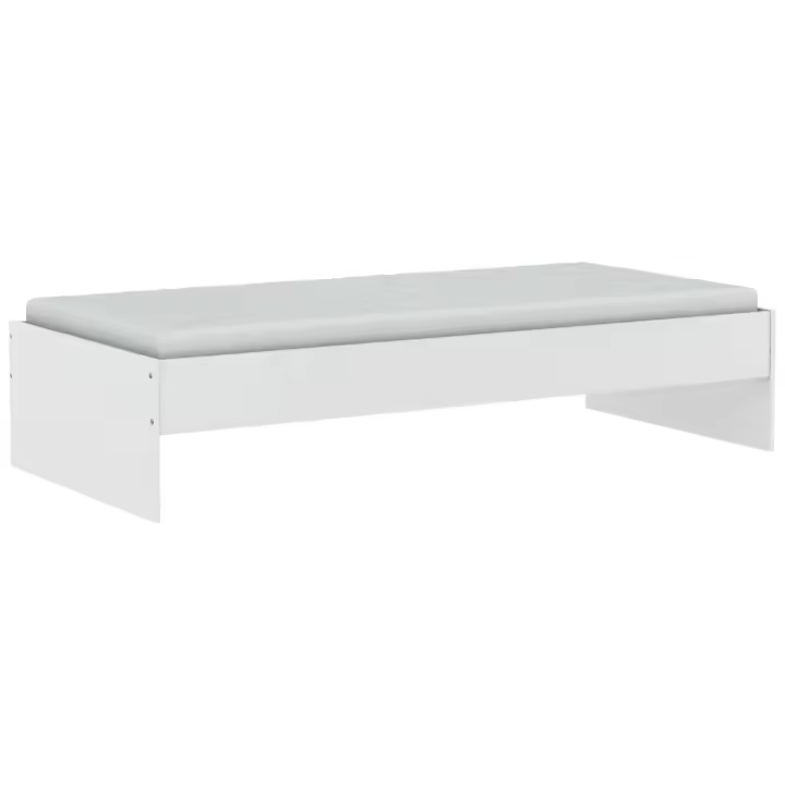 Miroytengo Cama Juvenil Tidy Blanca Habitación Juvenil 90x200 cm Sin Somier - 1