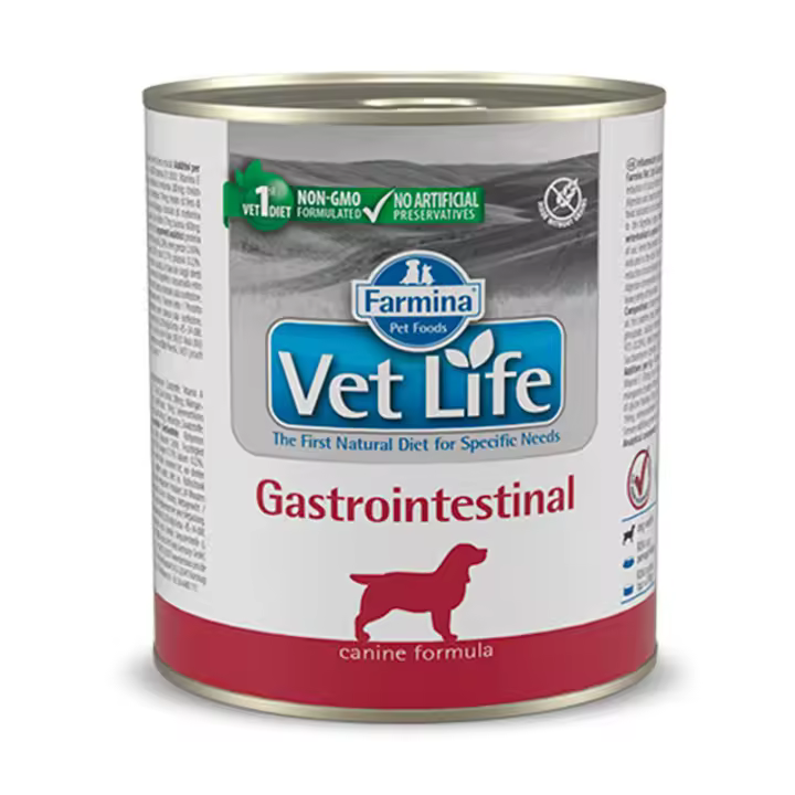 Farmina Vet Life Gastrointestinal Latas para Perros - 6 unidades x 300 gr - 1