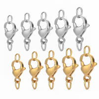 25Pcs Abrazaderas De Langosta De Acero Inoxidable Anillos De Salto Conectores Para Pulseras Collares Cadenas Hacer Joyas Proporcionales - details 3