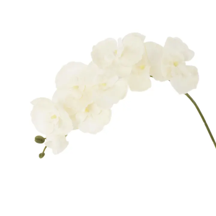 1pc Arco De Mariposa De Seda Con 9 Cabezas Orquídea Falsa 69/100CM Para Decoración De Hogar Y Bodas Flores Artificiales Para Decoración Interior - 1