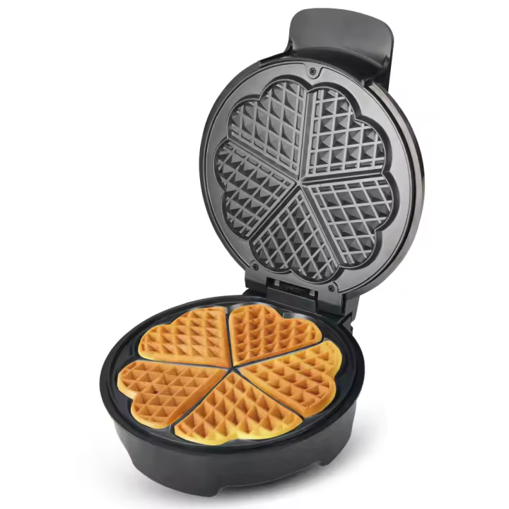 Horneador De Waffles Eléctrico Multifuncional Para Cocina Antideslizante Con Thermostatico Ajustable Y Superficie No Adhesiva Máquina De Panqueques - 1