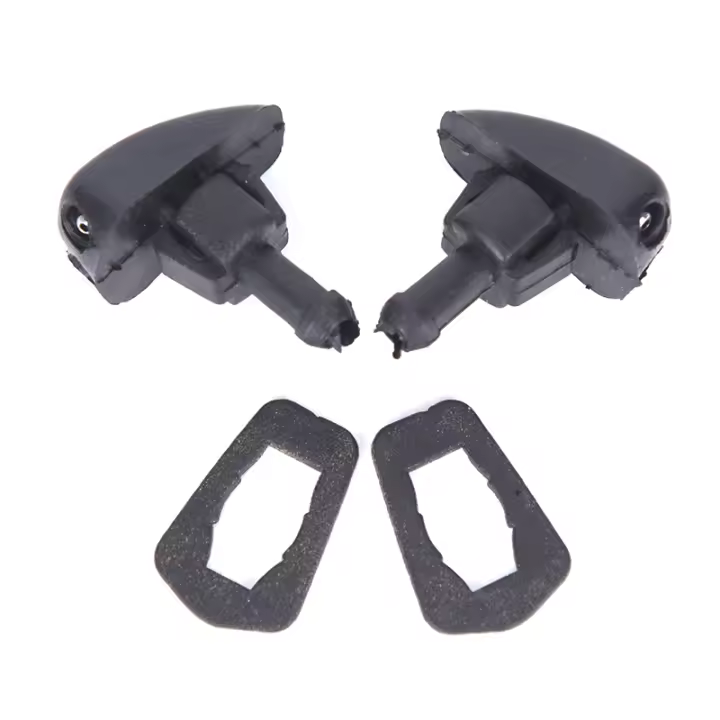 2pcs Boquillas De Agua Para Limpia Parabrisas Universal De Coche Juego De 2 Piezas Material Plástico Y Metal - 1