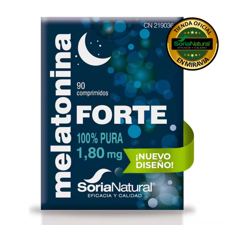 Melatonina Pura Soria Natural Sueño Dormir Profundamente 1.8mg - Caja con 90 Comprimidos para 3 - 1