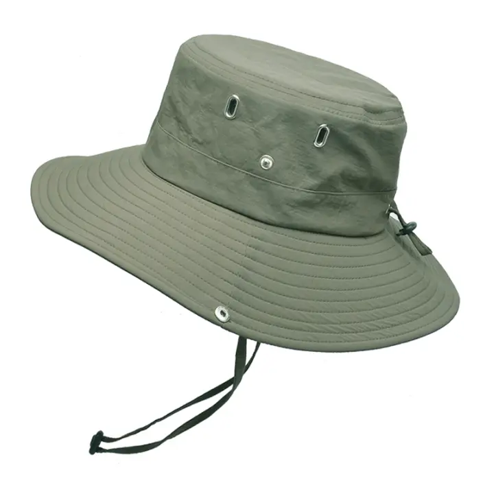 Sombrero De Pescador Unisex Xinbaoguan 100% Poliéster 9204 Verano Transpirable Sombrilla Para Hombres Y Mujeres Color Sólido Grande Protección Solar - 1
