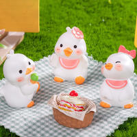 Figura De Anime Pato Amarillo Pequeño Adorno Creativo Para Coche Accesorios De Decoración Miniatura Regalos - details 4