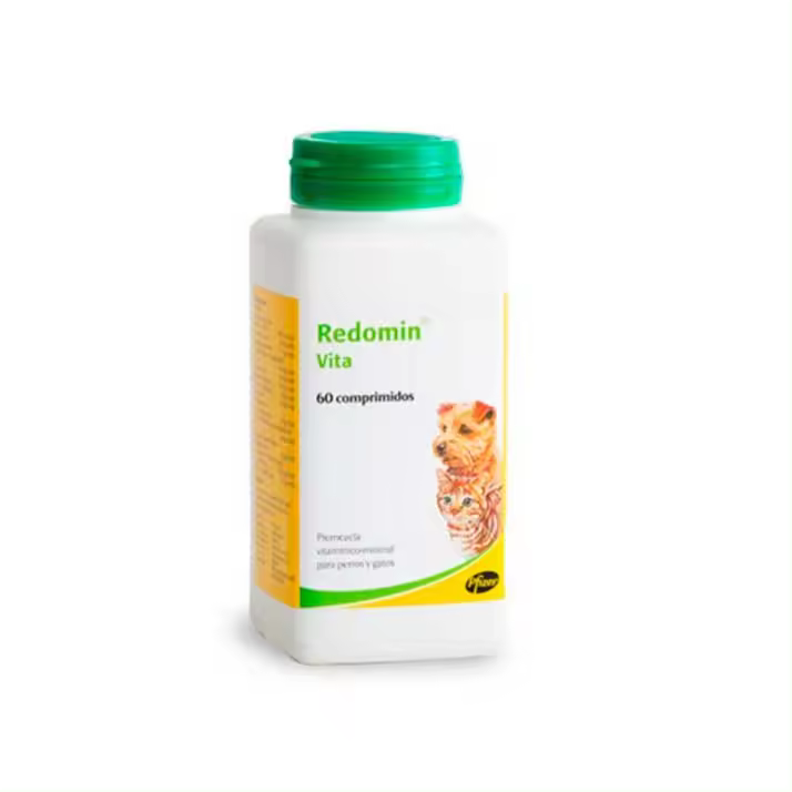 Vita Redomin 60 Comp Vet - Suplemento Nutricional para Perros y Gatos - Refuerza el Sistema Inmunológico - 1