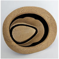 Kebedo Moda Sombrero Fedora Estilo Trilby de Panamá, Complemento de verano ala corta para Hombre Mujer ir a playa Sol y Arena - details 5