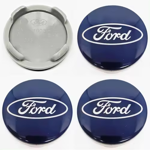 Embellecedor Para Llanta Compatible Con Ford 54 Mm (4 Uds) Azul - 1