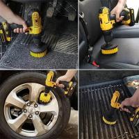 Kit De 4 Brocas Eléctricas Para Limpieza De Baño Y Cocina Cepillo De Limpieza Para Inodoro Escobillas De Nylon Para Piso Techo Y Ruedas De Coche Herramientas De Limpieza Doméstica Ambientalmente Amigables - details 5