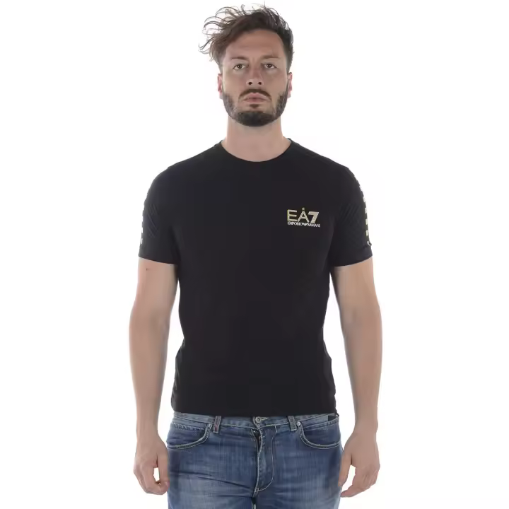 Emporio Armani EA7 Camiseta Algodón Hombre Negro 3 ZPT87PJ02Z 1200 - 1