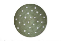 Alfombra Redonda Vintage Estrellas Green - Parentesi Quadra | Alformbra Infantil - details 0
