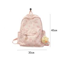 Nueva Mochila Escolar De Lona Grande Capacidad Portátil Con Patrón De Oso Lindo Bolsa De Viaje Mochila Deportiva Para Niños - details 1