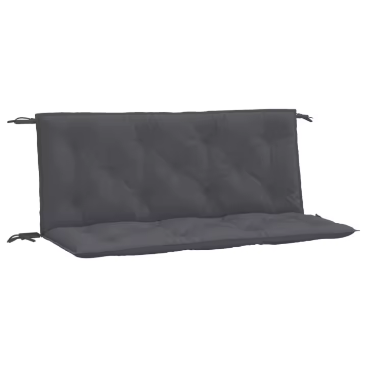 vidaXL Cojines banco jardín 2 uds tela Oxford 120x50x7 cm Color Antracita,  Gris,  Crema y mas Cojín Decorativo de Asiento Cojines de muebles de salon - 1