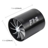 Kit De Turbo Charger Doble Turbina Universal Para Coche F1-Z En Acero Inoxidable Ahorro De Combustible Con Entrada De Aire Y Ventilador - details 8