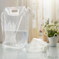 Bolsa De Agua Plegable 5L Portátil Para Deportes Y Camping Con Manija Botella De Almacenamiento Para Viajes Al Aire Libre - details 4