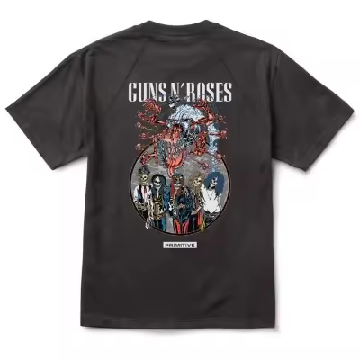 Camiseta Primitive x Guns and Roses Robo Tee Negra Black TSPRIROBO-BLA - 1