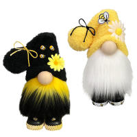 Muñeco De Peluche Sin Caras Sunflowers Gnome Bee Elf Decoración Para Jardín Y Hogar Estilo Moderno Figura De Animal - details 0
