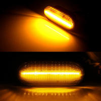 2pcs Luces Laterales De Marcador LED Con Lente Ahumada Amarilla Para Volkswagen MK4 Golf Jetta Bora B5/B5.5 Passat Y Beetle GTI R32 Estilo Euro - details 4