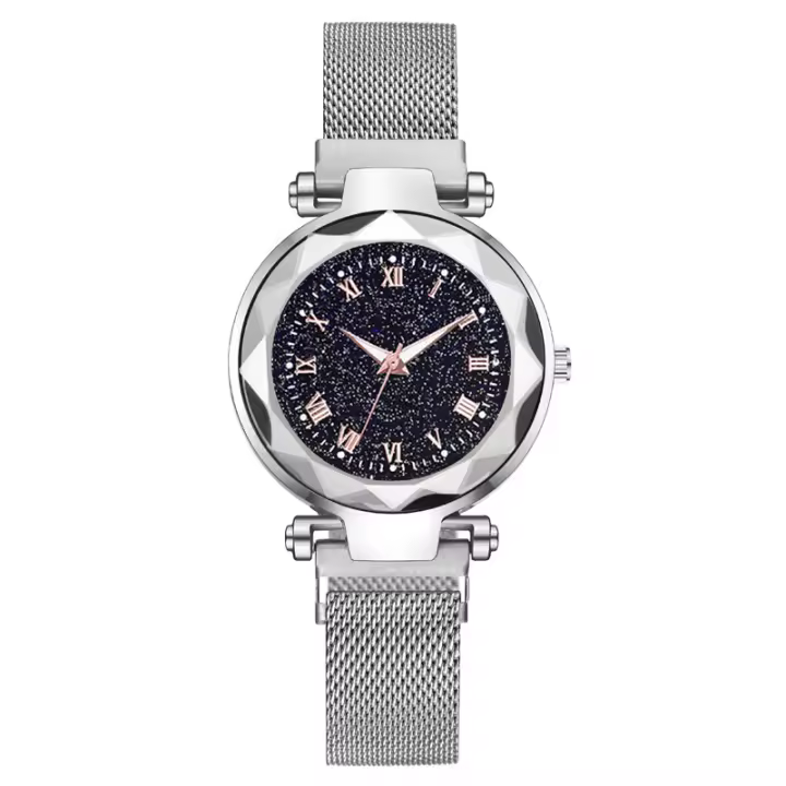 Nuevo reloj para mujer con flores y piedras brillantes, correa de brazalete, un reloj de lujo para la mujer - 1