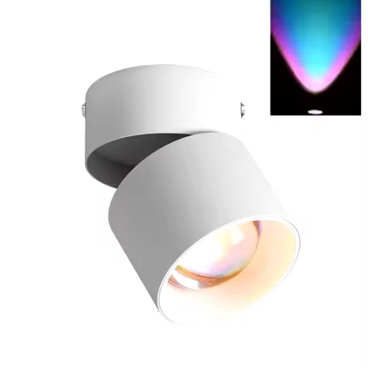 Spotlight Rotable Moderno Y Colorido 220V Para Fiestas Dormitorio Sala De Estar Iluminación Ambiente Con Proyección En Pasillo - 1