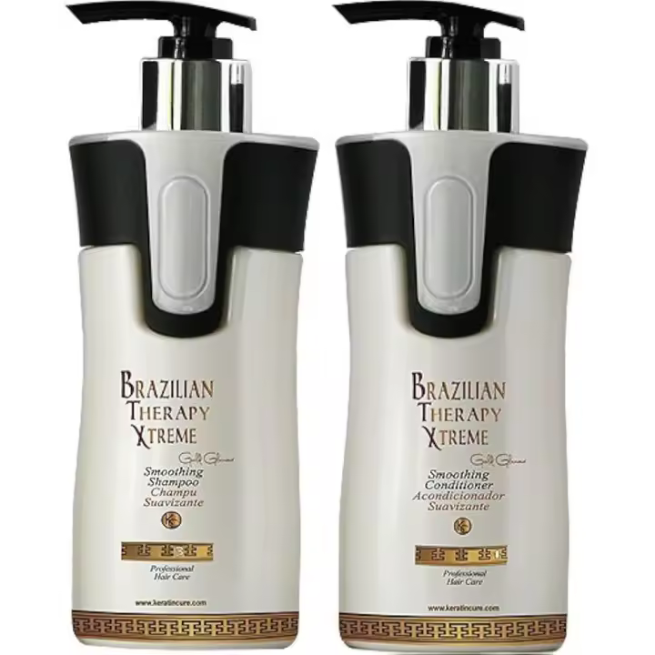 AGV Keratin Cure Brazilian Therapy Xtreme pack champú y acondicionador post alisado - 1