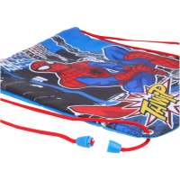 Mochila saco de cuerdas infantil Spiderman Marvel para merienda y almuerzo 30x25cm - Marvel - details 1