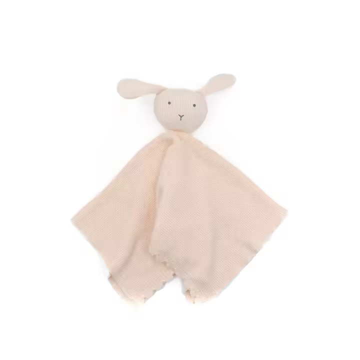 Doudou en punto bambú conejo rosa Bamboom - 1
