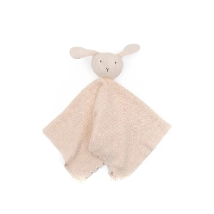 Doudou en punto bambú conejo rosa Bamboom - 1